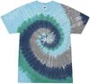 Am image of a Custom Tie Dye Adult Cotton T Shirt in Earth!