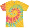 Am image of a Custom Tie Dye Adult Cotton T Shirt in Aurora!