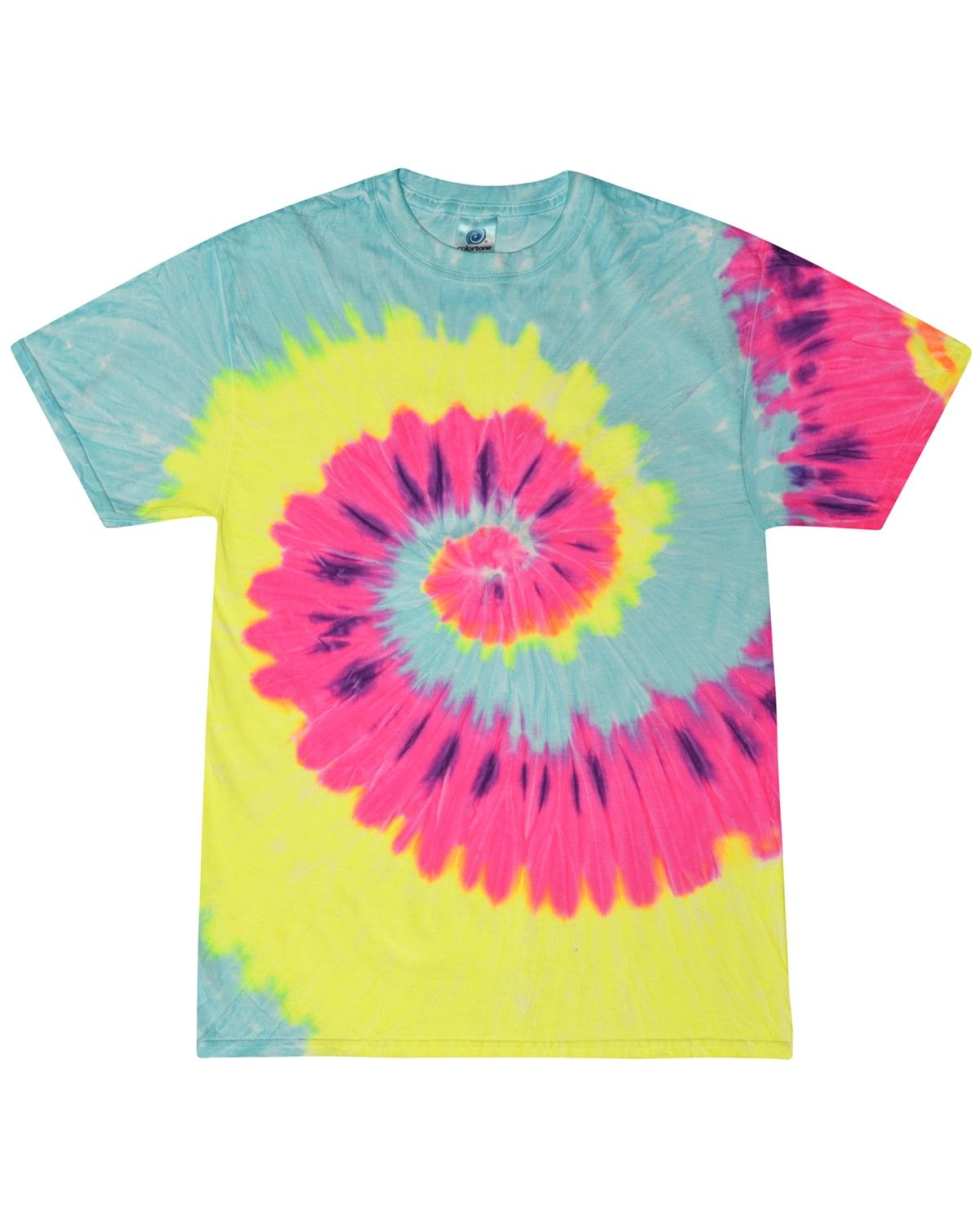 Tie Dye Adult Cotton T Shirt in Blast
