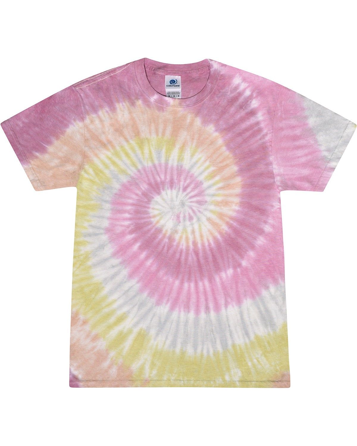 Tie Dye Youth Cotton T Shirt in Desert Rose