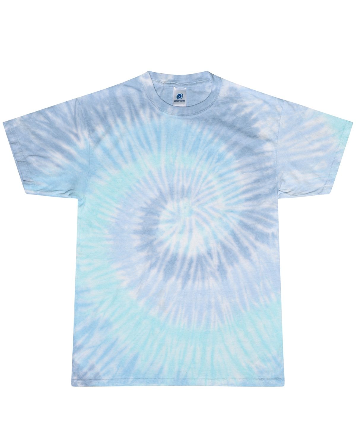 Tie Dye Youth Cotton T Shirt in Blue Ice