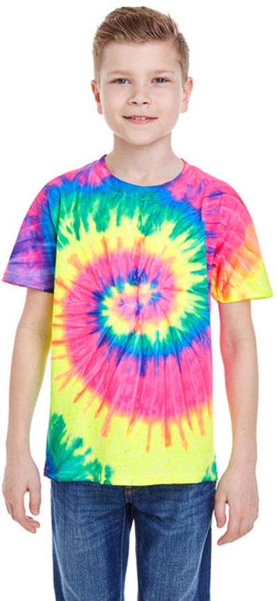 An image of a Custom Tie Dye Youth Cotton T Shirt!