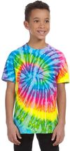 An image of a Custom Tie Dye Youth Cotton T Shirt in Saturn!