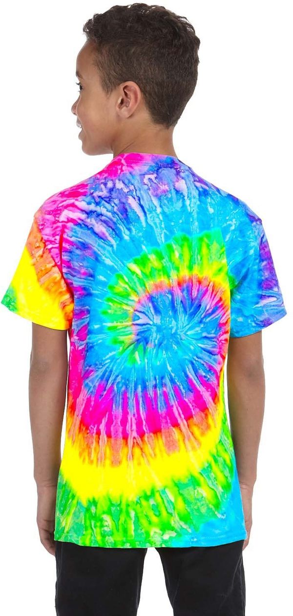 An image of a Custom Tie Dye Youth Cotton T Shirt in Saturn!