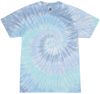 Am image of a Custom Tie Dye Adult Burnout Festival TShirt in Lagoon!
