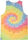 Am image of a Custom Tie Dye Adult 5.4 oz 100 percent Cotton Tank Top in Eternity!