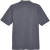 Am image of a Custom Core 365 Men's Balance Colorblock Performance Pique Polo in Tr Roy/ Crbn!