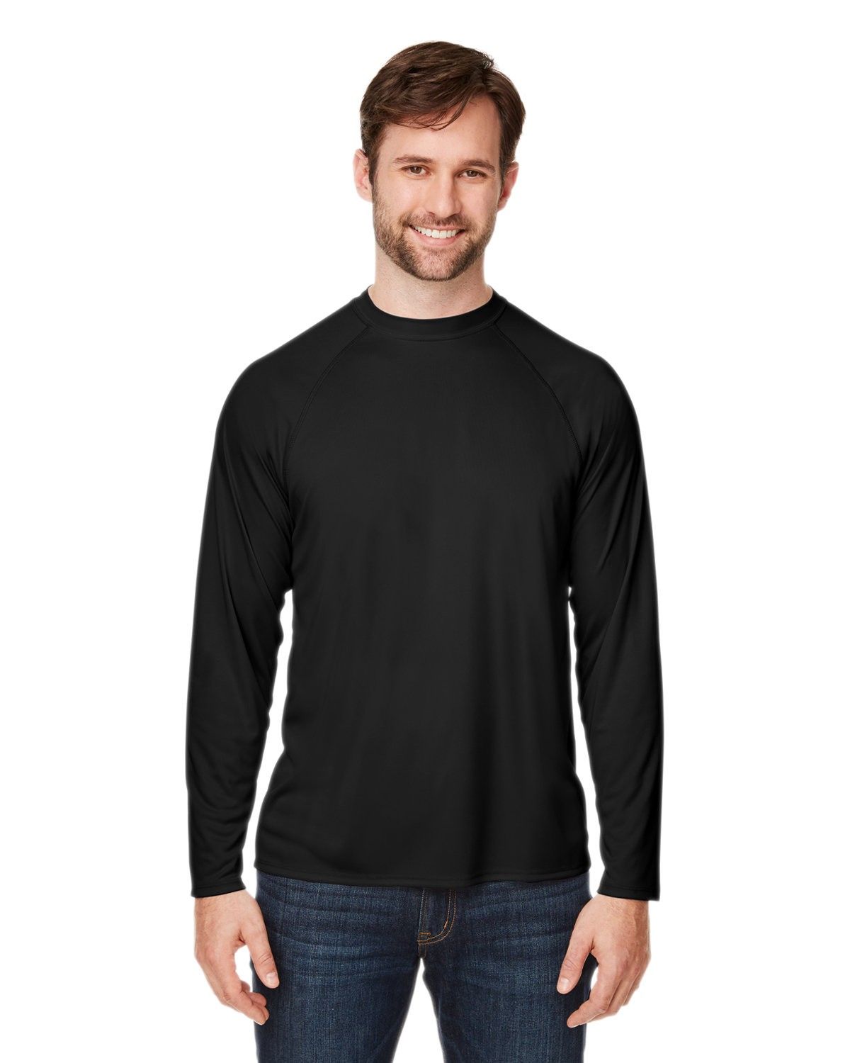 Custom Core 365 Unisex Ultra UVP Long Sleeve Raglan T Shirt