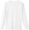 Am image of a Custom Core 365 Adult Fusion ChromaSoft™ Performance Long Sleeve T Shirt in White!