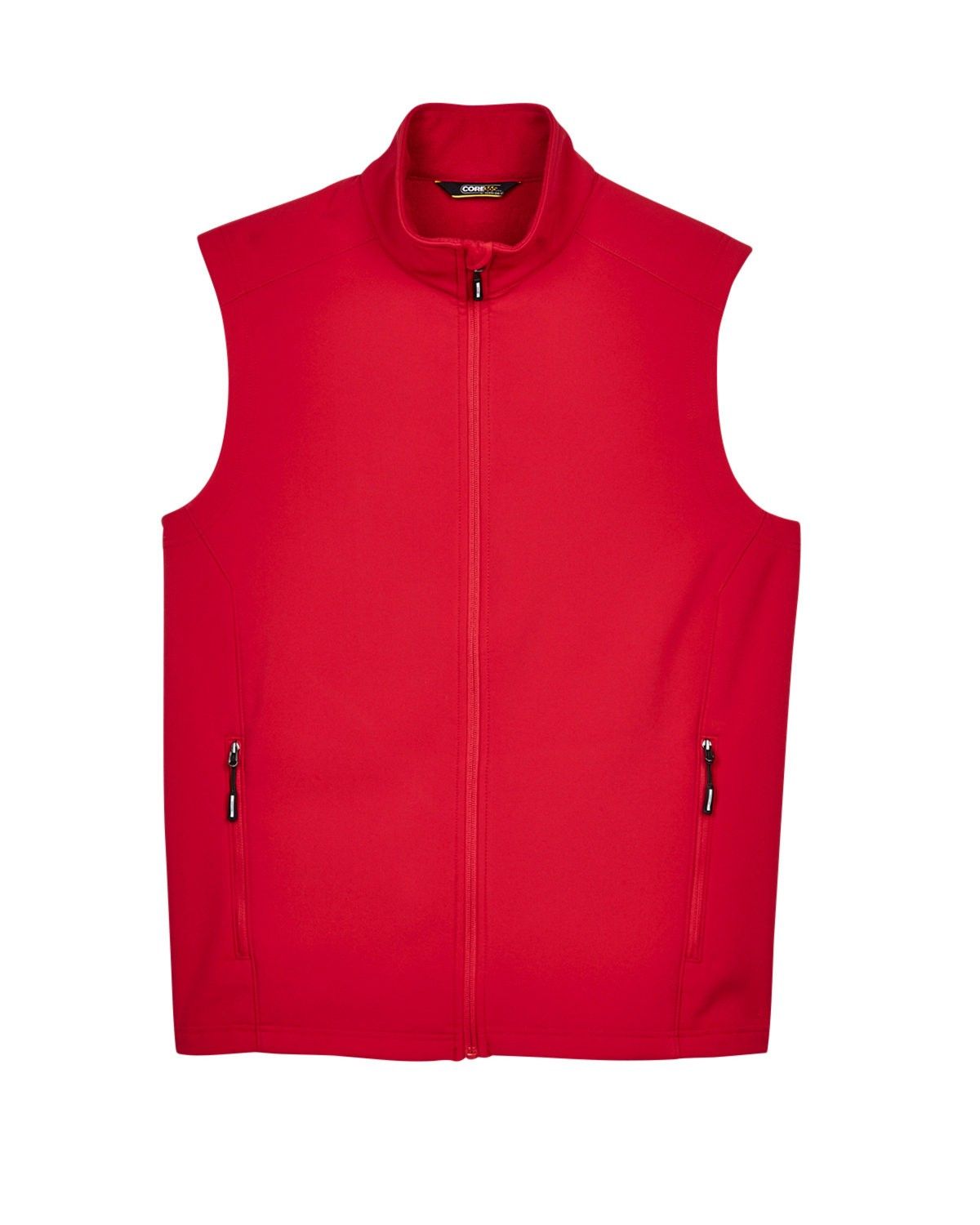 Core 365 Men's Cruise Two Layer Fleece Bonded Soft Shell Vest in Classic Red