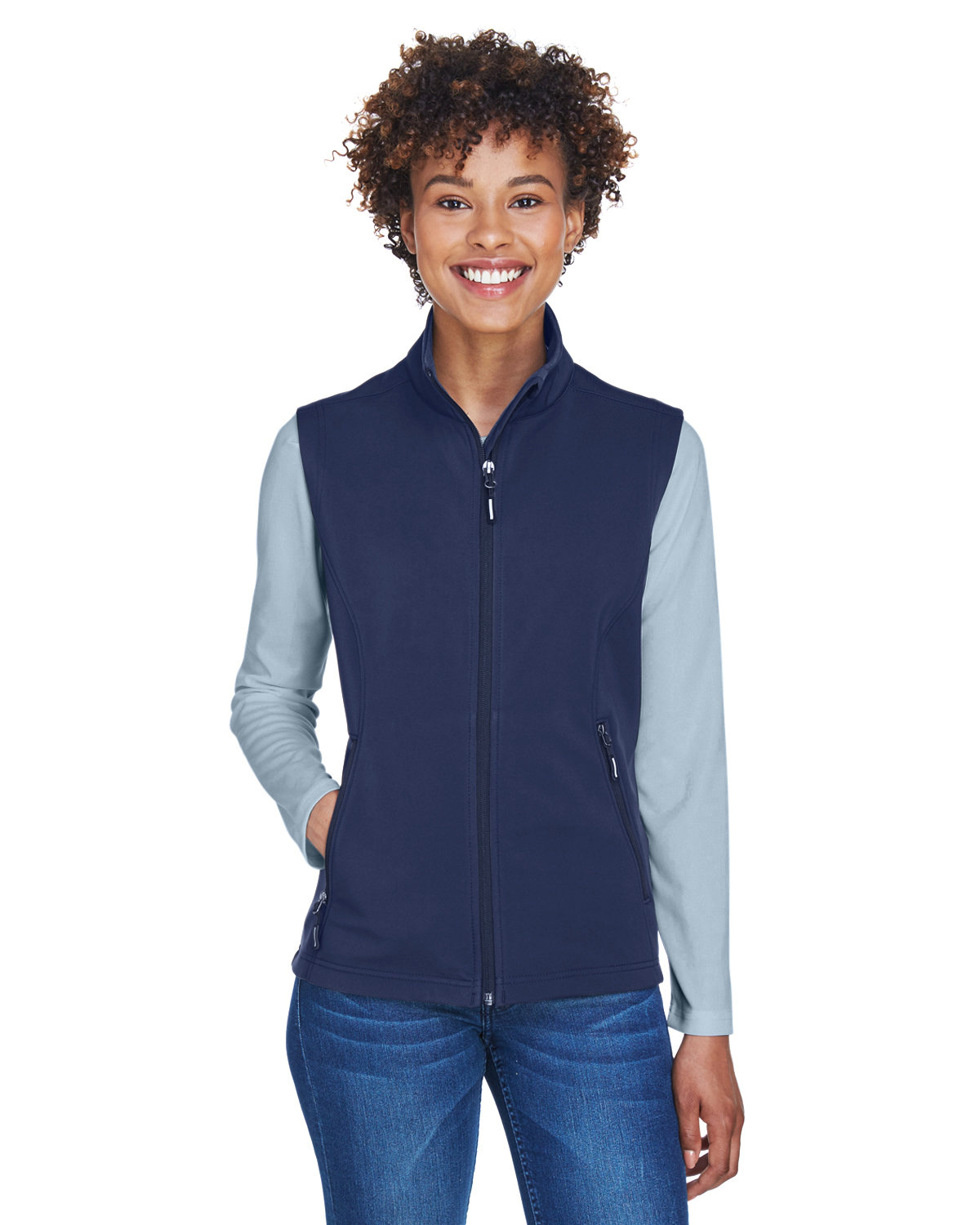 Core 365 Ladies' Cruise Two Layer Fleece Bonded Soft Shell Vest