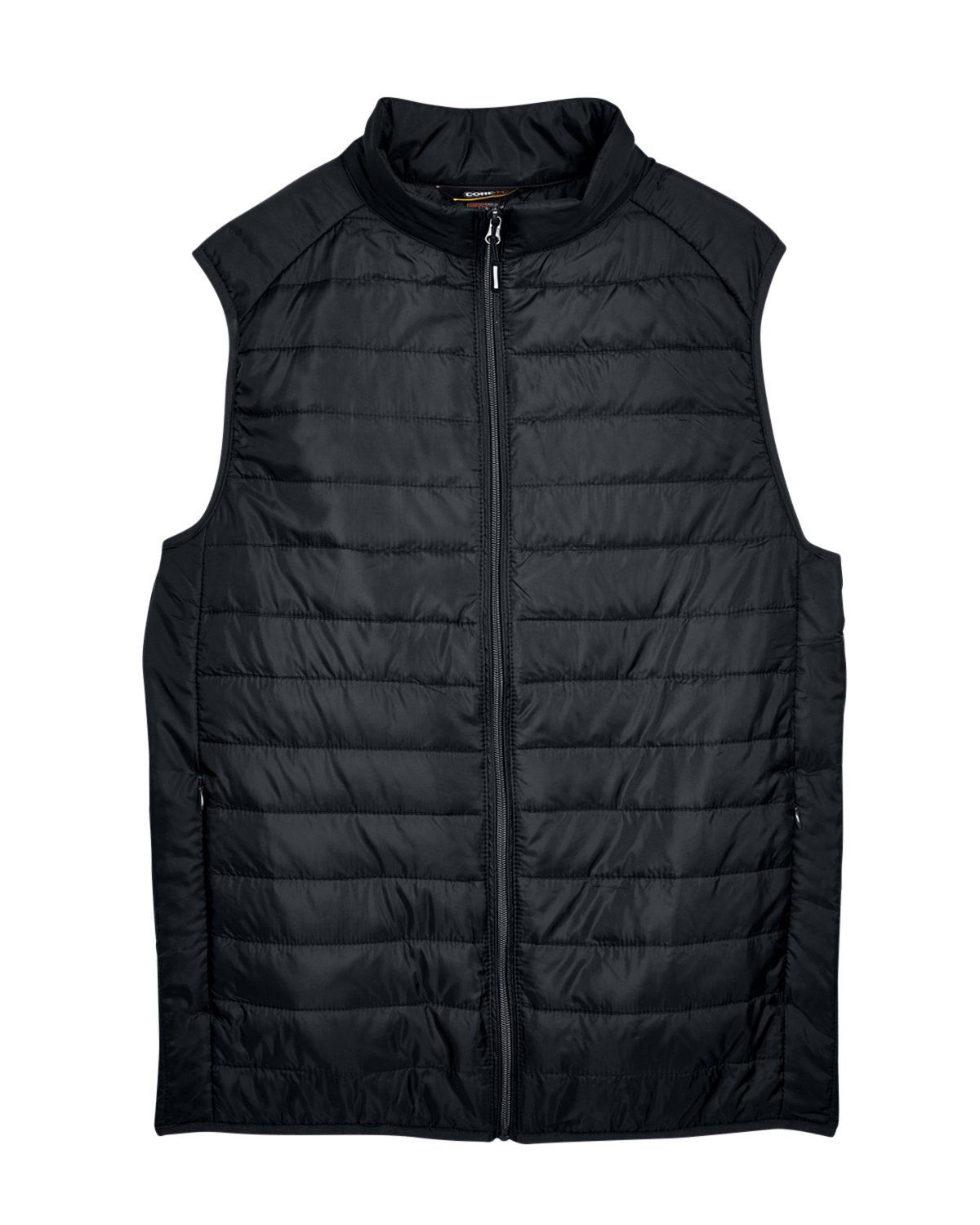 Core 365 Men's Prevail Packable Puffer Vest in Black