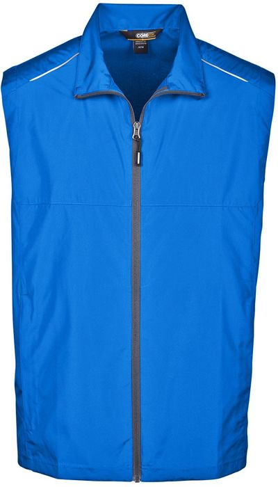 Am image of a Custom Core 365 Men's Techno Lite Unlined Vest in True Royal!