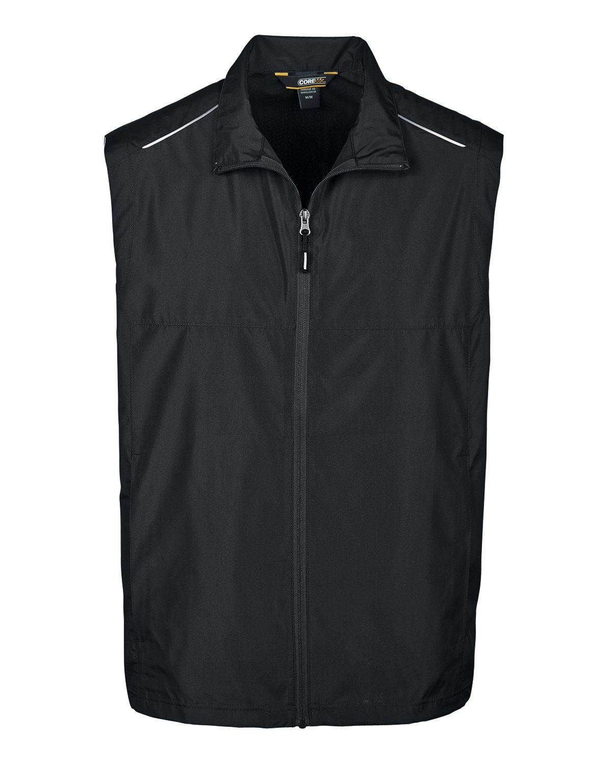 Core 365 Men's Techno Lite Unlined Vest in Black