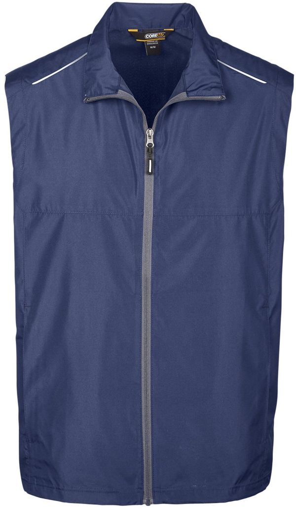 Am image of a Custom Core 365 Men's Techno Lite Unlined Vest in Classic Navy!
