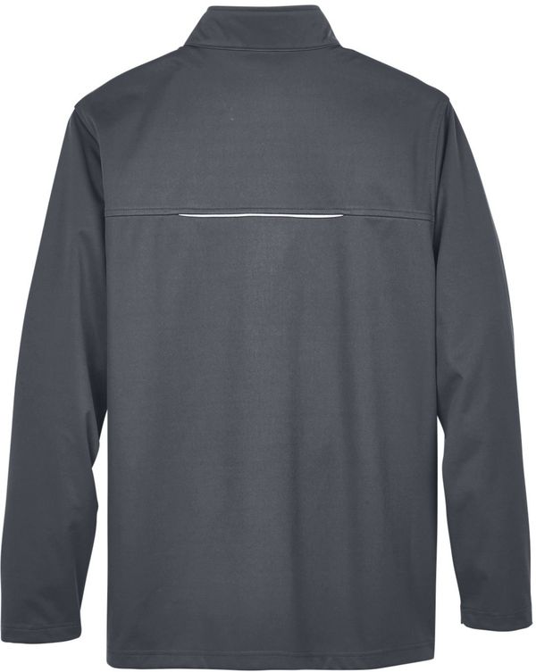Am image of a Custom Core 365 Men's Techno Lite Three Layer Knit Tech Shell in Carbon!