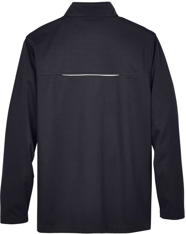 Am image of a Custom Core 365 Men's Techno Lite Three Layer Knit Tech Shell in Black!