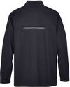 Am image of a Custom Core 365 Men's Techno Lite Three Layer Knit Tech Shell in Black!