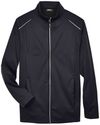 Am image of a Custom Core 365 Men's Techno Lite Three Layer Knit Tech Shell in Black!