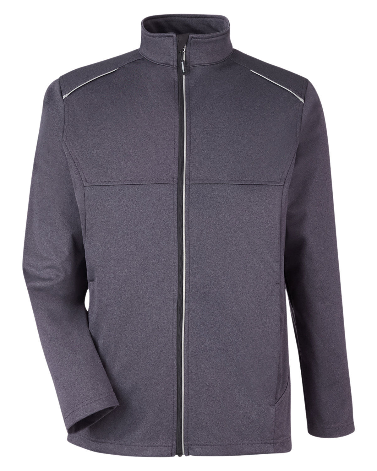 Core 365 Men's Techno Lite Three Layer Knit Tech Shell in Carbon Heather