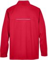Am image of a Custom Core 365 Men's Techno Lite Three Layer Knit Tech Shell in Classic Red!