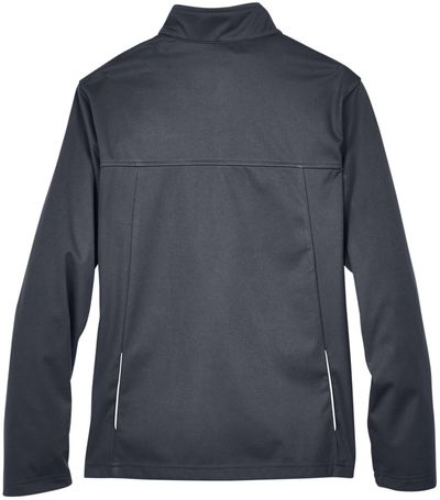 Am image of a Custom Core 365 Ladies' Techno Lite Three Layer Knit Tech Shell in Carbon!