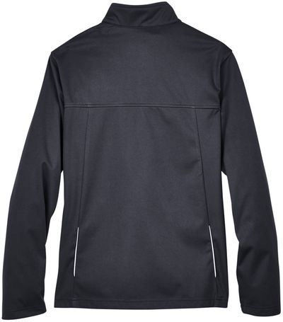 Am image of a Custom Core 365 Ladies' Techno Lite Three Layer Knit Tech Shell in Black!