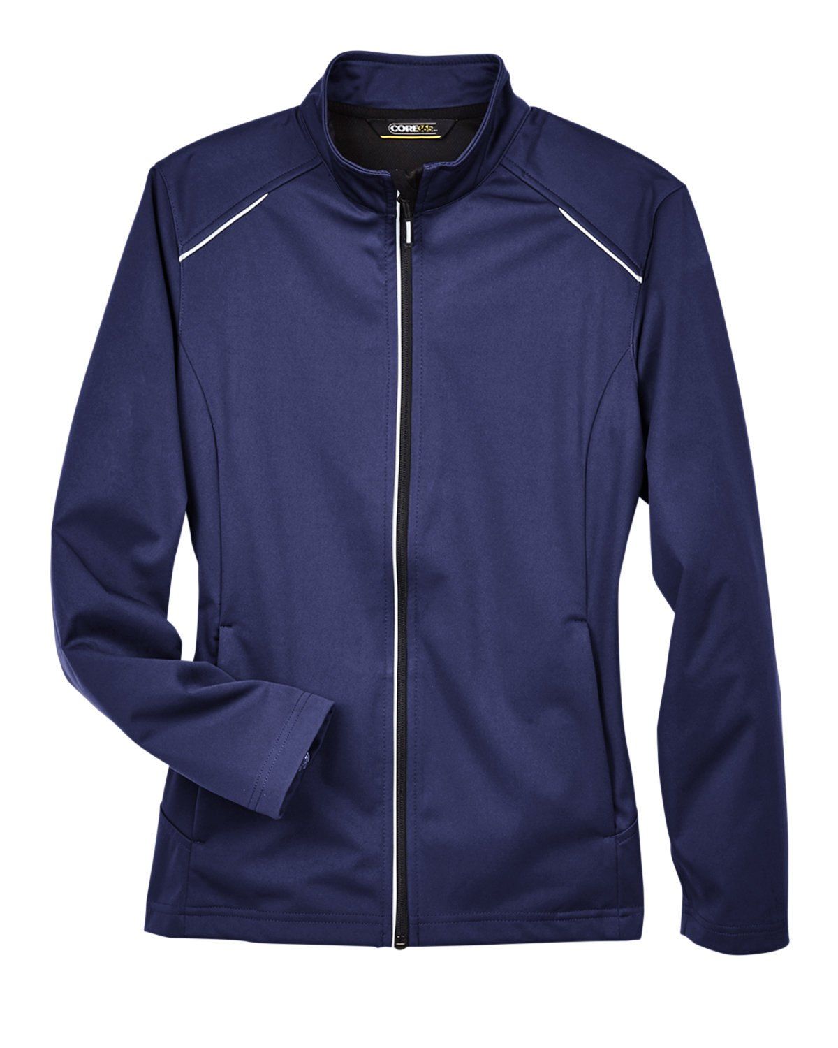 Core 365 Ladies' Techno Lite Three Layer Knit Tech Shell in Classic Navy