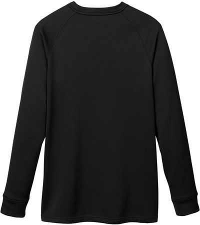 Am image of a Custom Core 365 Unisex Fusion ChromaSoft™ Fleece Crew Pullover in BLACK!