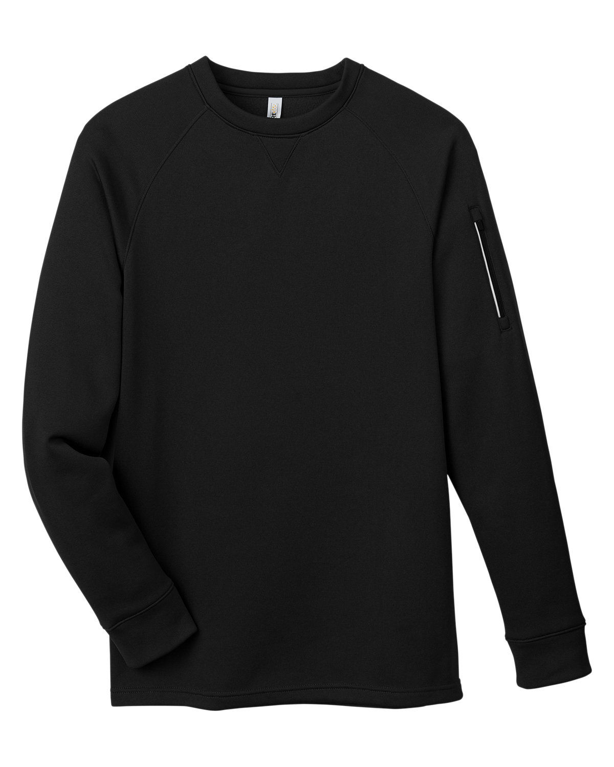 Core 365 Unisex Fusion ChromaSoft™ Fleece Crew Pullover in BLACK