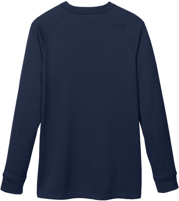 Am image of a Custom Core 365 Unisex Fusion ChromaSoft™ Fleece Crew Pullover in CLASSIC NAVY!