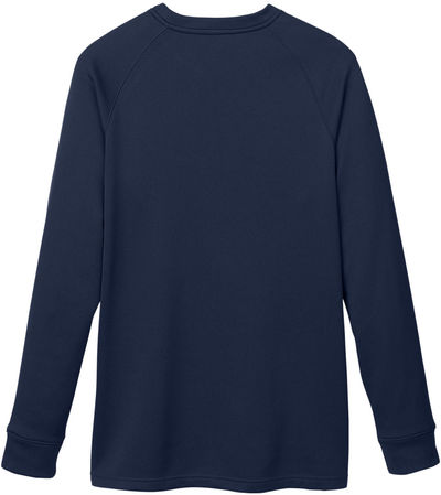 Am image of a Custom Core 365 Unisex Fusion ChromaSoft™ Fleece Crew Pullover in CLASSIC NAVY!