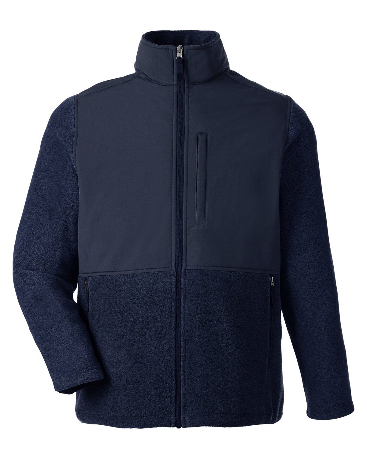 Core365 Men's Journey Summit Hybrid Full Zip in CLSC NVY/ CLS NV