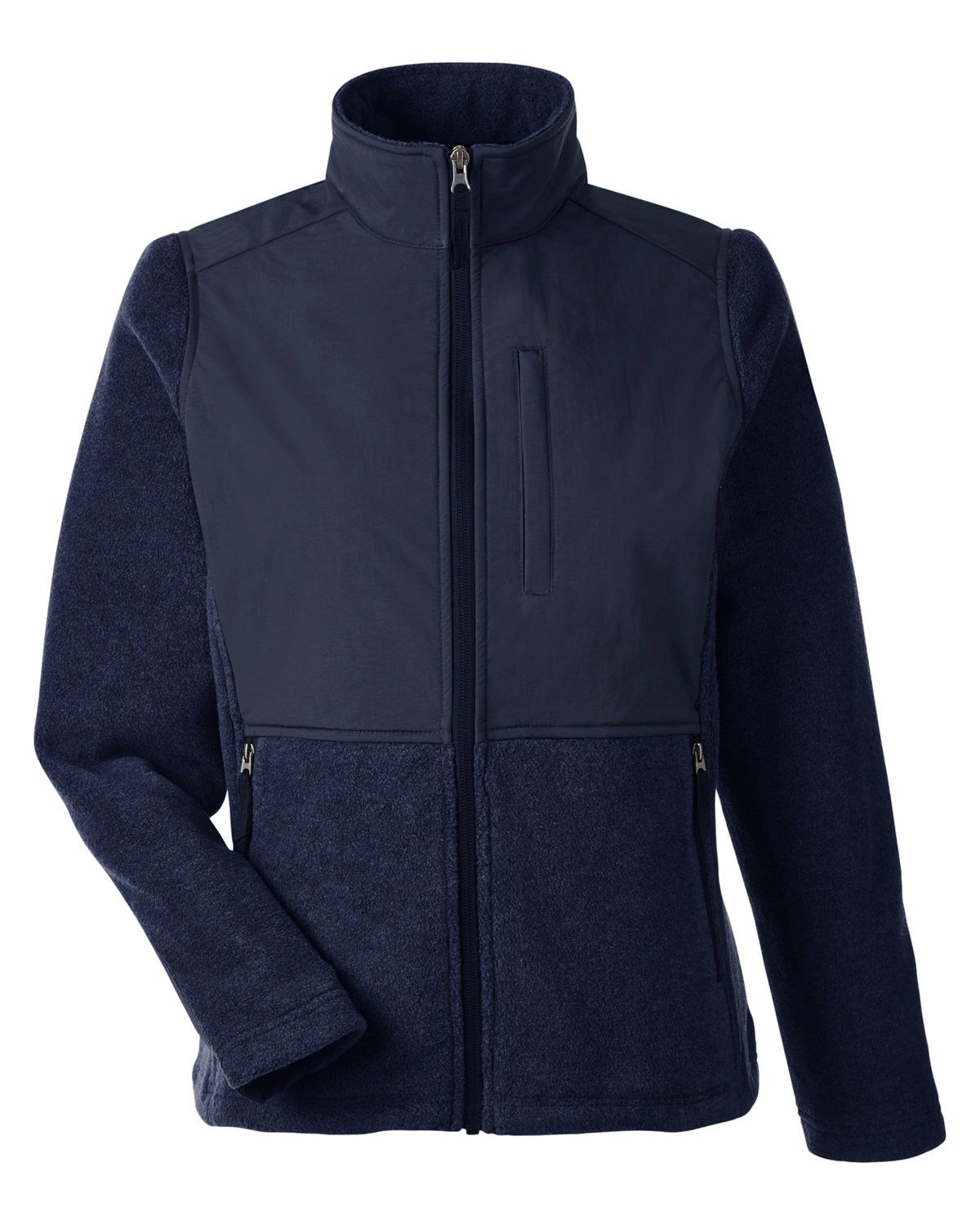 Core365 Ladies' Journey Summit Hybrid Full Zip in CLSC NVY/ CLS NV
