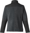 Am image of a Custom Core365 Ladies' Journey Summit Hybrid Full Zip in HTH CHRCOAL/ BLK!