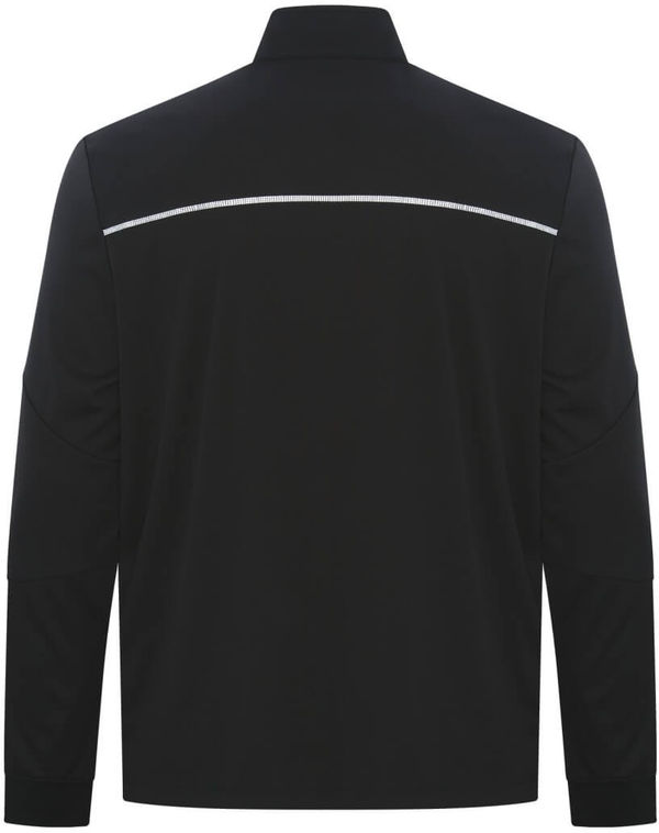 Am image of a Custom Callaway Quarter Zip Water Repellent Pullover in Black!