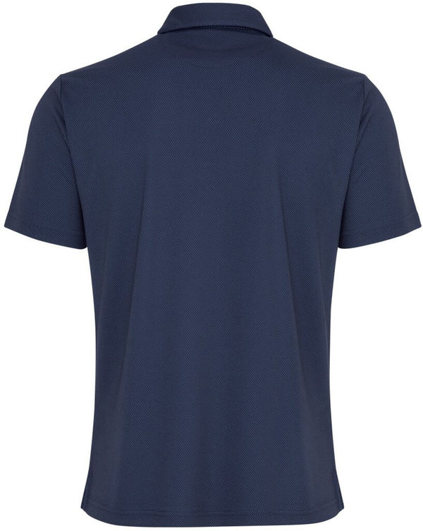 Am image of a Custom Callaway Birdseye Polo in Peacoat Navy!