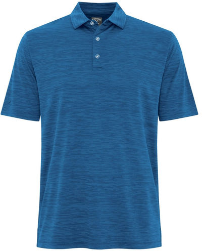 Am image of a Custom Callaway Broken Stripe Texture Polo in Blueberry Pancake!
