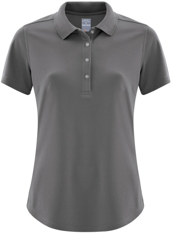 Am image of a Custom Callaway Core Performance Ladies Polo in Smoked Pearl!