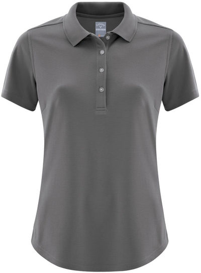 Am image of a Custom Callaway Core Performance Ladies Polo in Smoked Pearl!