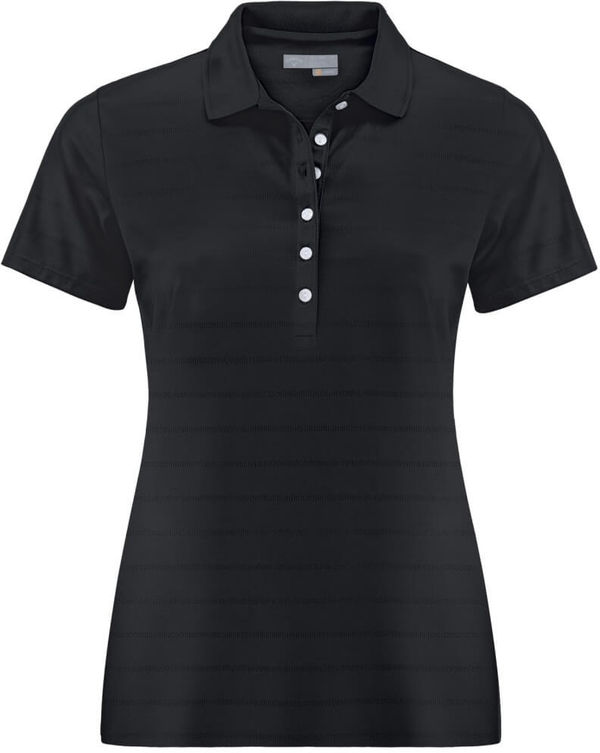 An image of a Custom Callaway Opti Vent Ladies Polo in Black!
