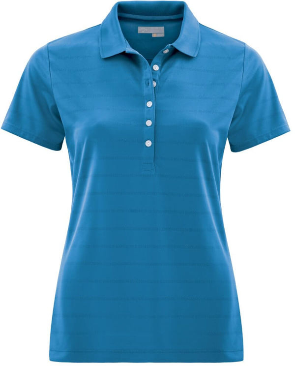 An image of a Custom Callaway Opti Vent Ladies Polo in Medium Blue!