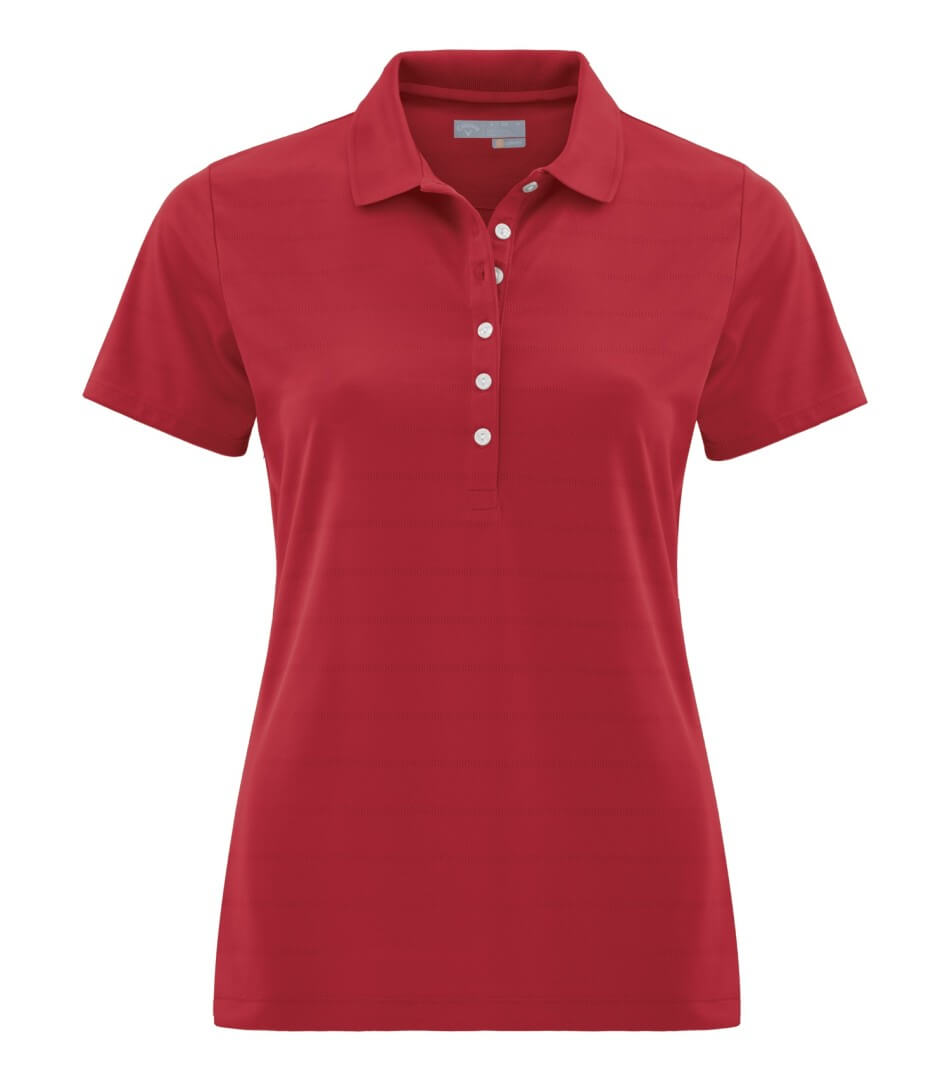 Callaway Opti Vent Ladies Polo in Salsa Red