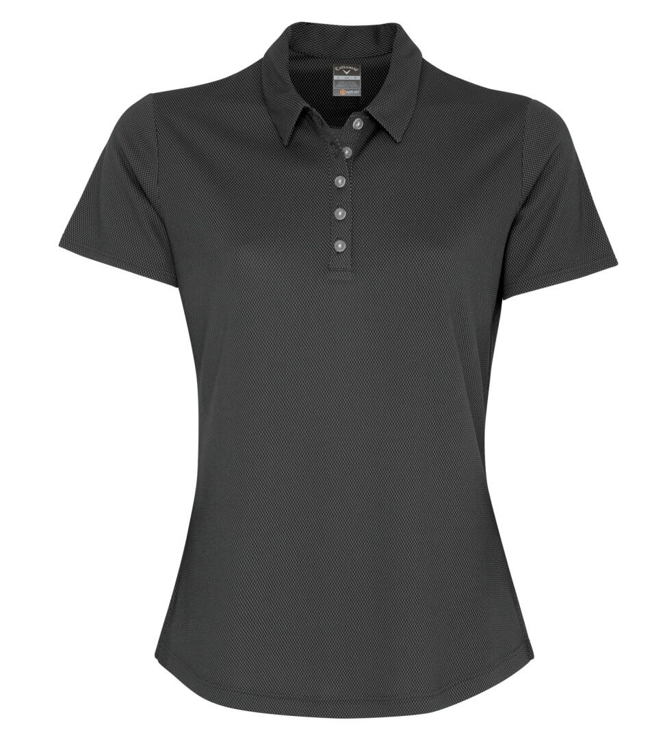 CALLAWAY BIRDSEYE LADIES' POLO in Black