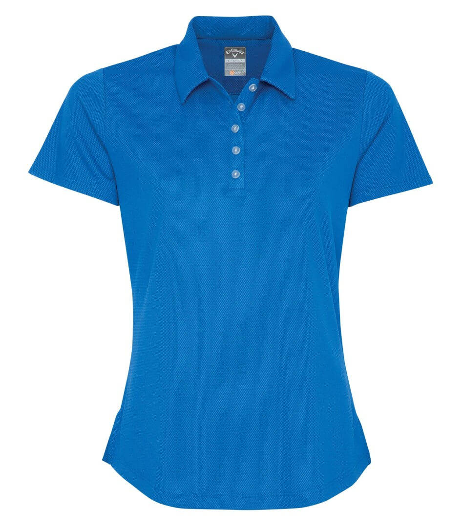 CALLAWAY BIRDSEYE LADIES' POLO in Magnetic Blue