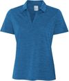 An image of a Custom CALLAWAY BROKEN STRIPE TEXTURE LADIES' POLO. in Blueberry Pancake!