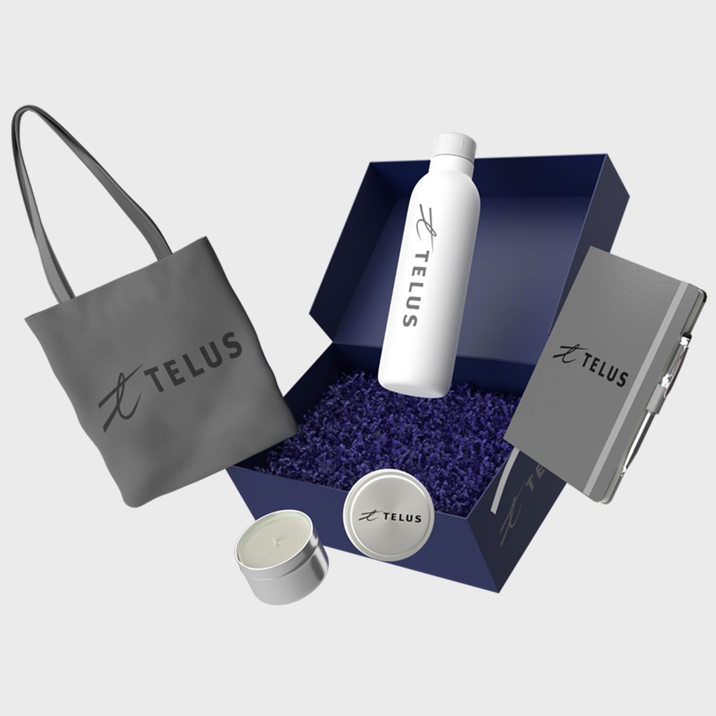 An image of our client appreciation swag box that you can customize