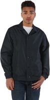Am image of a Custom Champion Men's Coach's Jacket in Black!