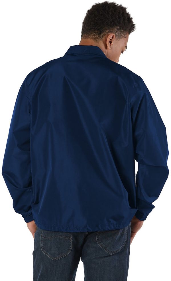 Am image of a Custom Champion Men's Coach's Jacket in Navy!