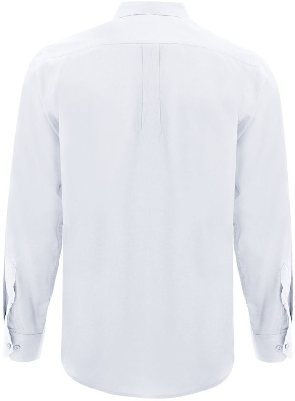 Am image of a Custom Coal Harbour Everyday Long Sleeve Woven Shirt in True White!